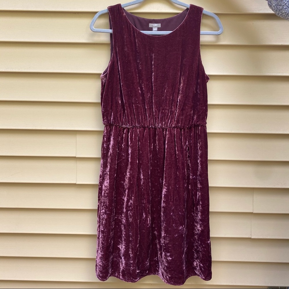 J.Jill velvet dress Sz S